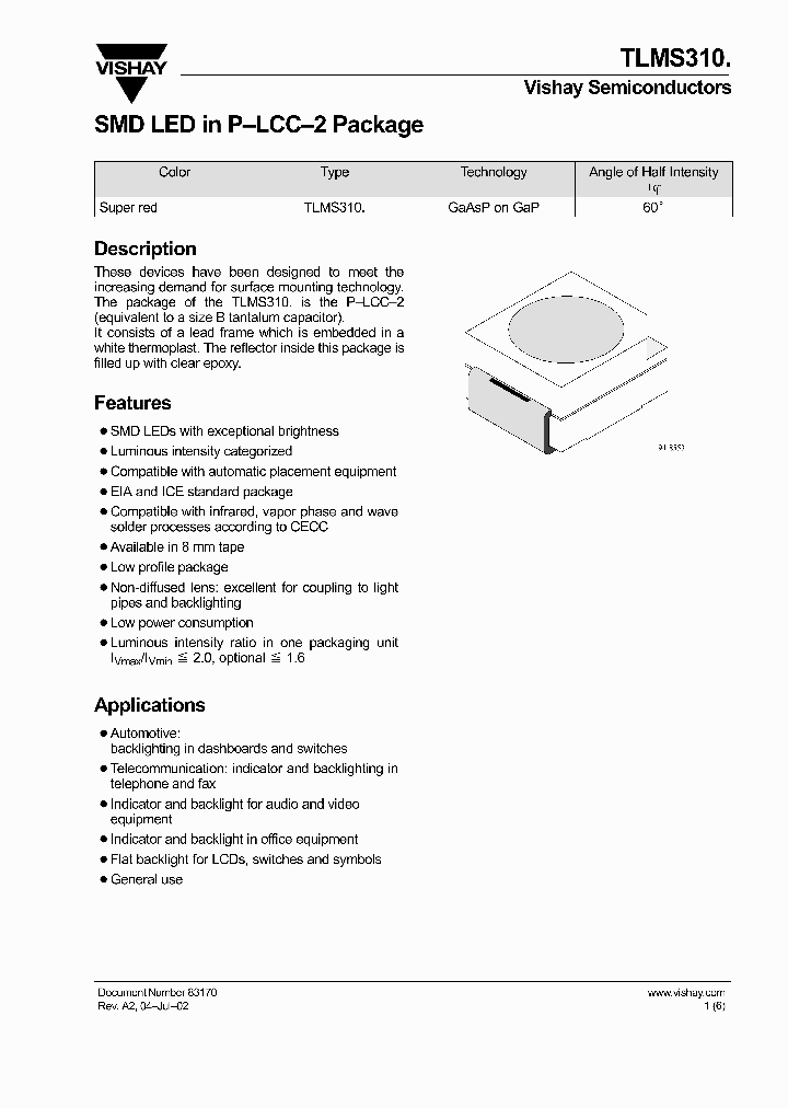 TLMS310_1099648.PDF Datasheet