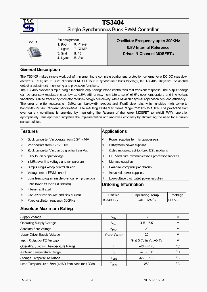TS3405CS_1328943.PDF Datasheet