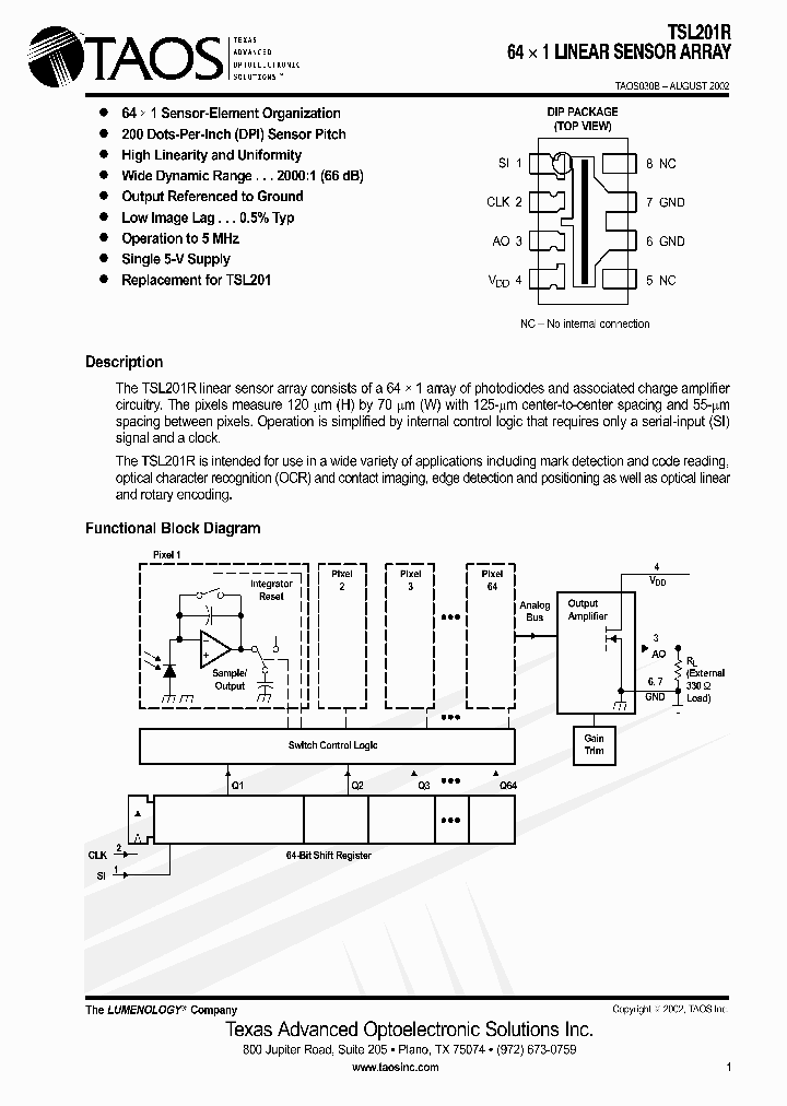 TSL201R_1329455.PDF Datasheet