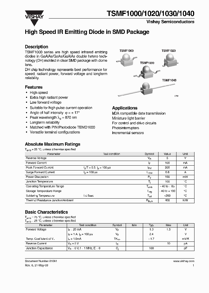TSMF1040_1329549.PDF Datasheet