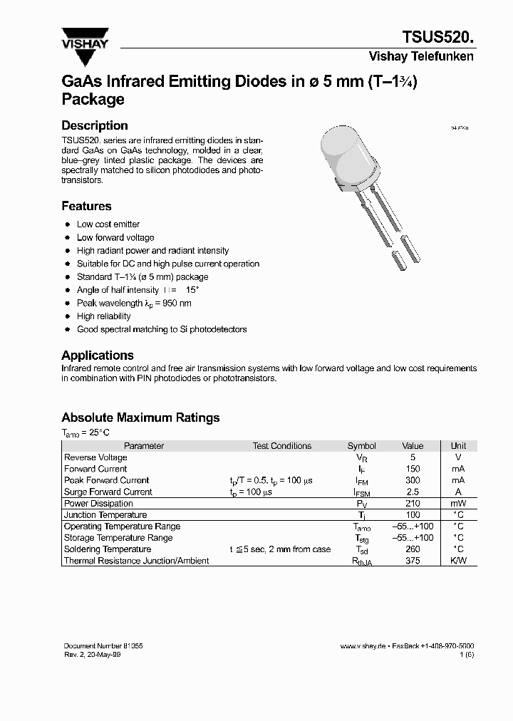TSUS520_1183167.PDF Datasheet