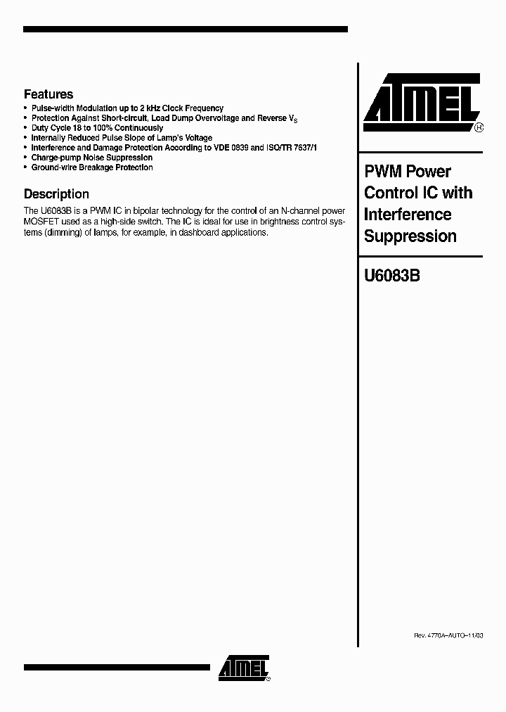 U6083B_1330280.PDF Datasheet