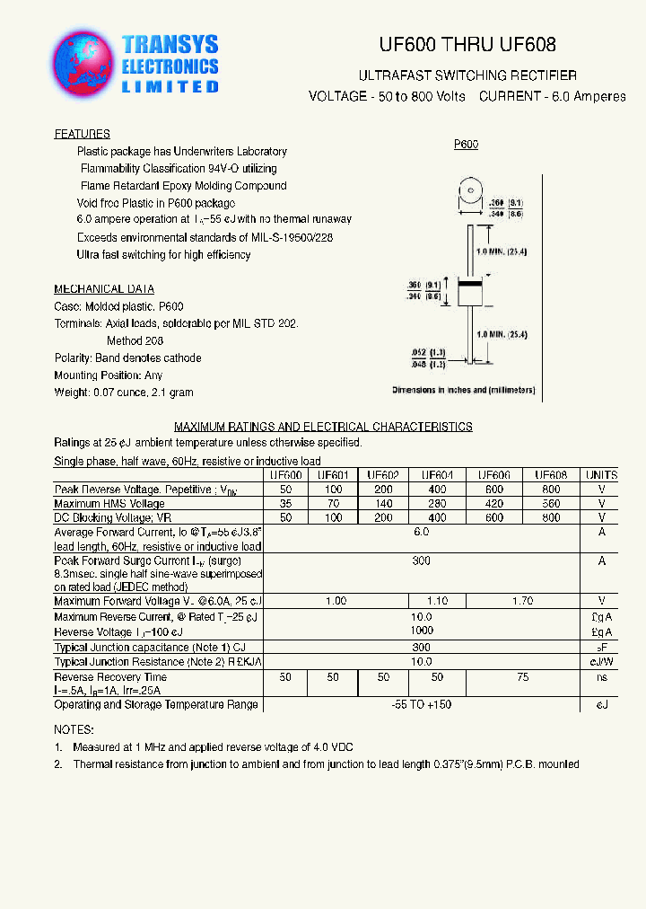 UF608_1331041.PDF Datasheet