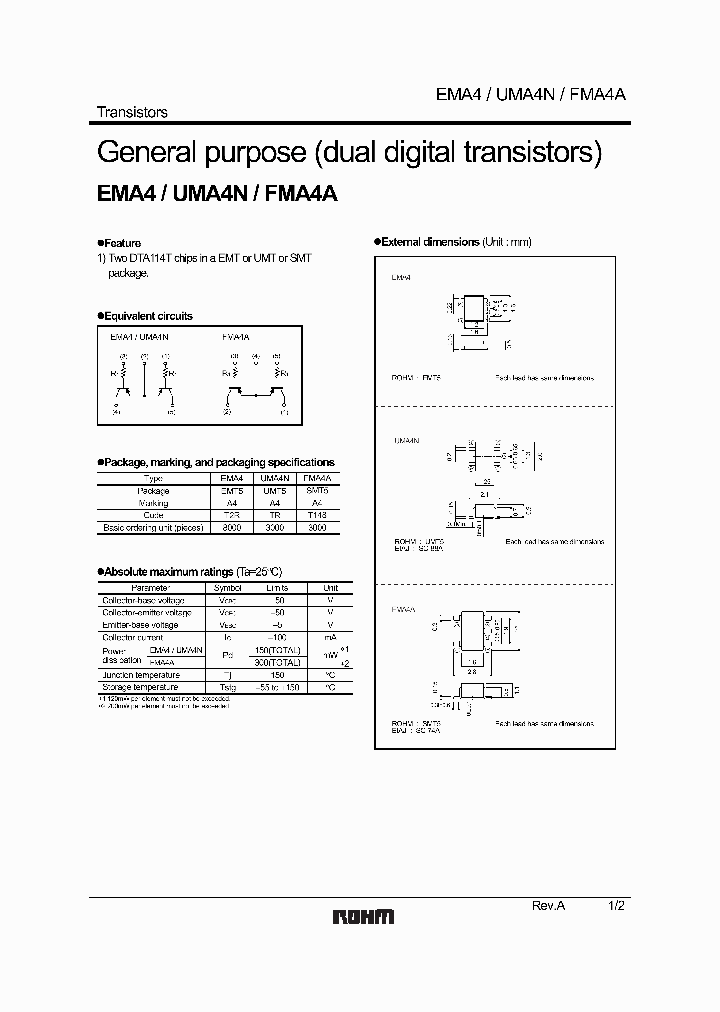 UMA4N_1331429.PDF Datasheet