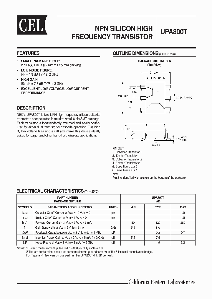 UPA800T_1064598.PDF Datasheet