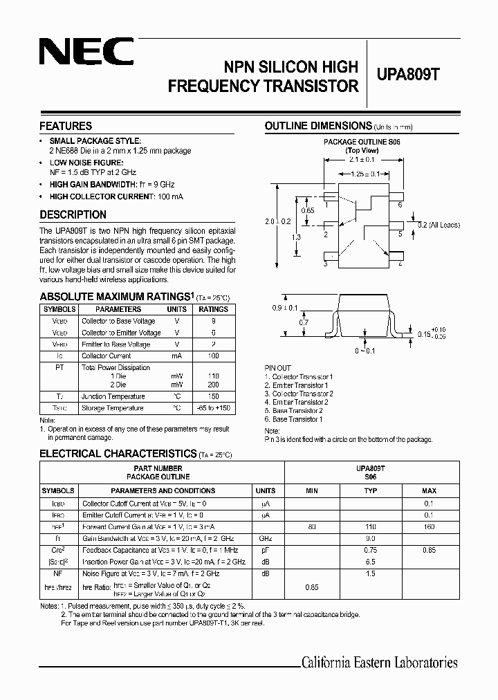 UPA809T99_1331799.PDF Datasheet