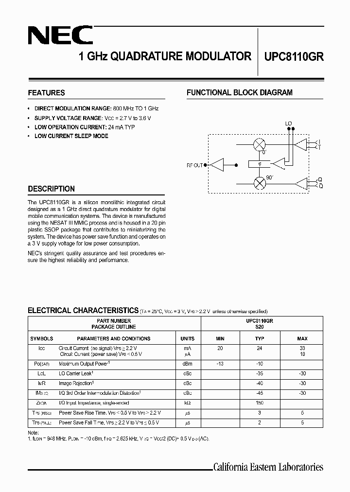 UPC8110GR00_1332081.PDF Datasheet