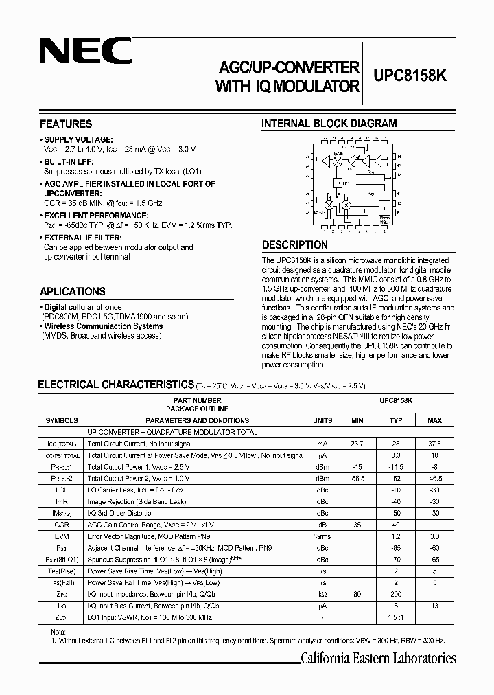 UPC8158K01_1332100.PDF Datasheet