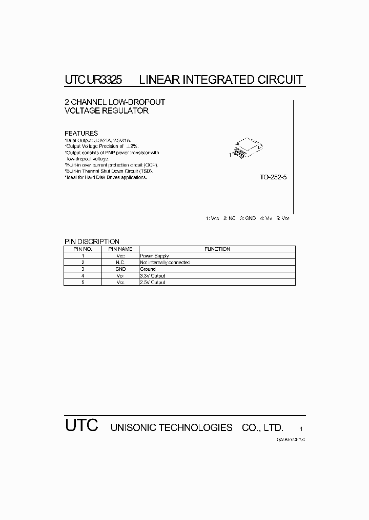 UTCUR3325_1012071.PDF Datasheet