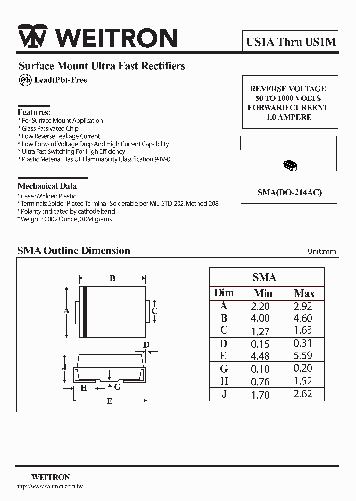 US1J_1150581.PDF Datasheet