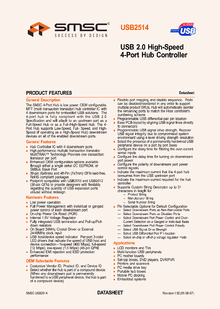 USB2514-HZH_1332931.PDF Datasheet