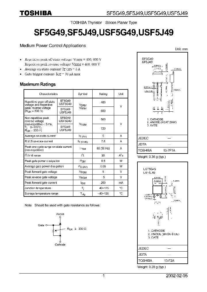 USF5J49_1332981.PDF Datasheet