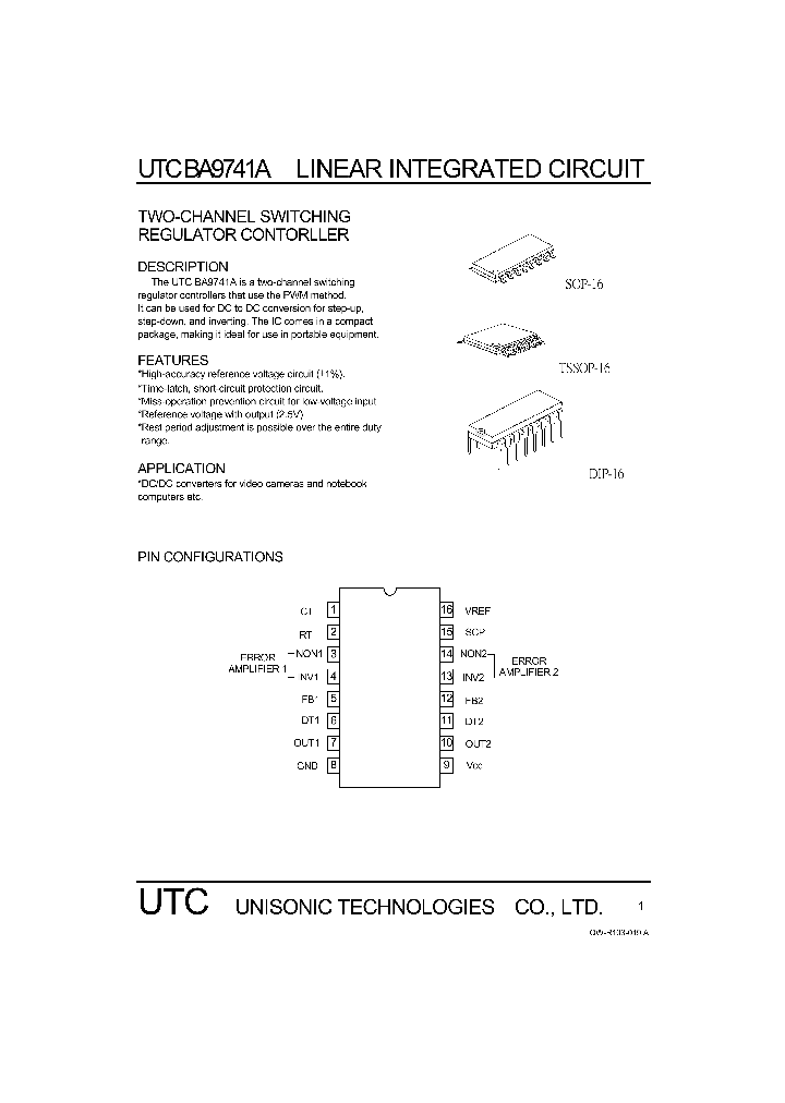 UTCBA9741A_1333091.PDF Datasheet
