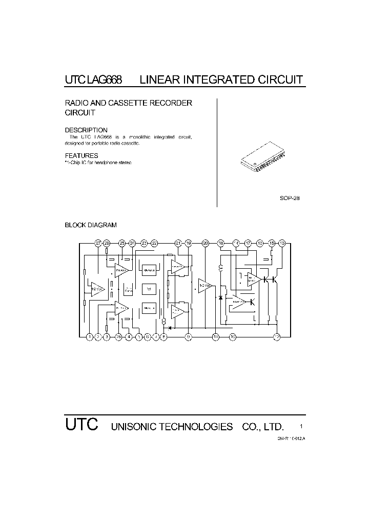UTCLAG668_1139719.PDF Datasheet