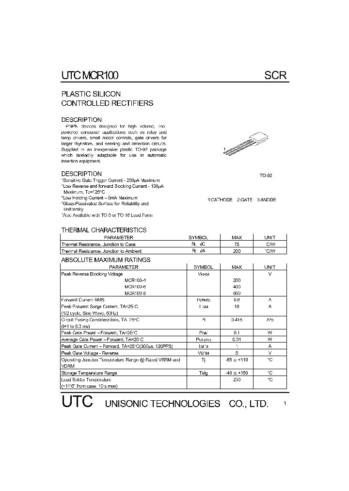 UTCMCR100_1333135.PDF Datasheet