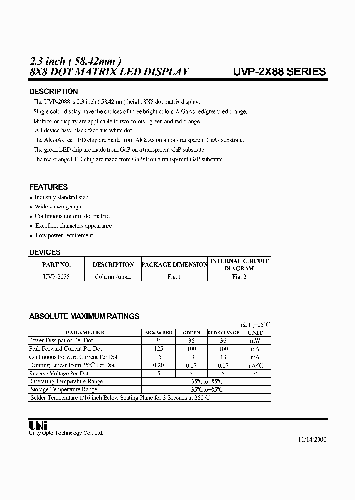 UVP-2X88_1333202.PDF Datasheet