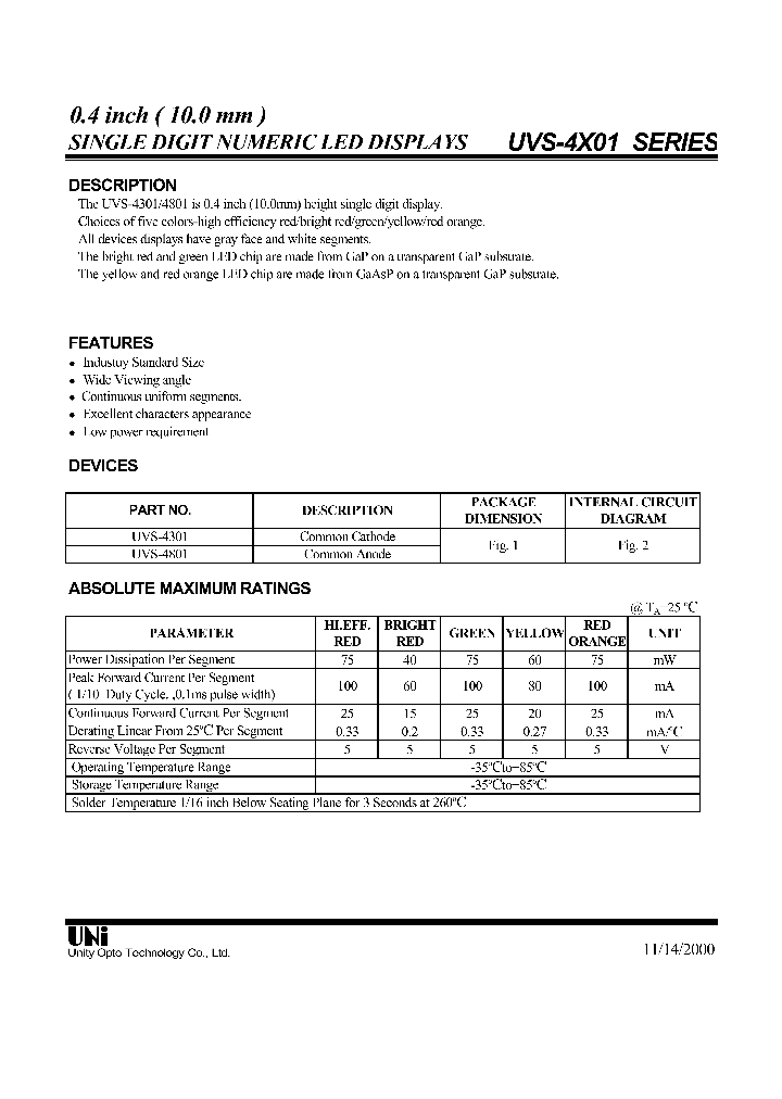 UVS-4X01_1333210.PDF Datasheet