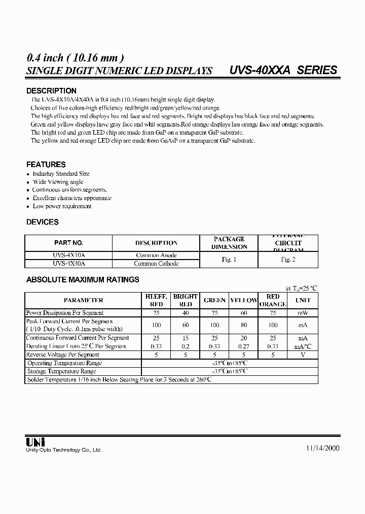 UVS-4X40A_1333211.PDF Datasheet