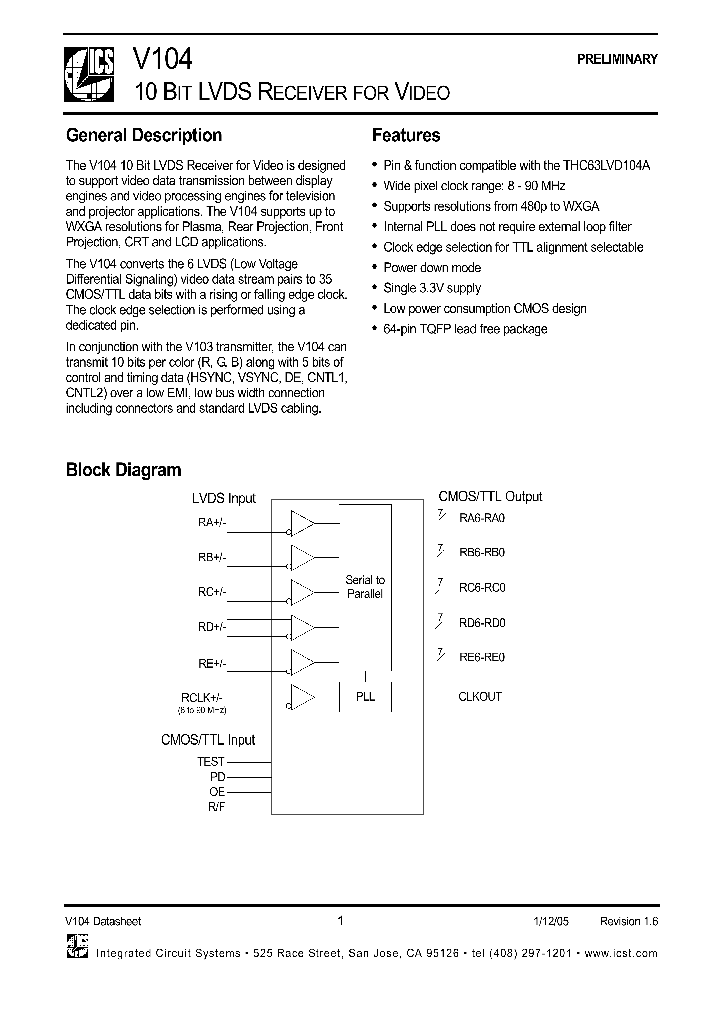 V104YLFT_1333263.PDF Datasheet
