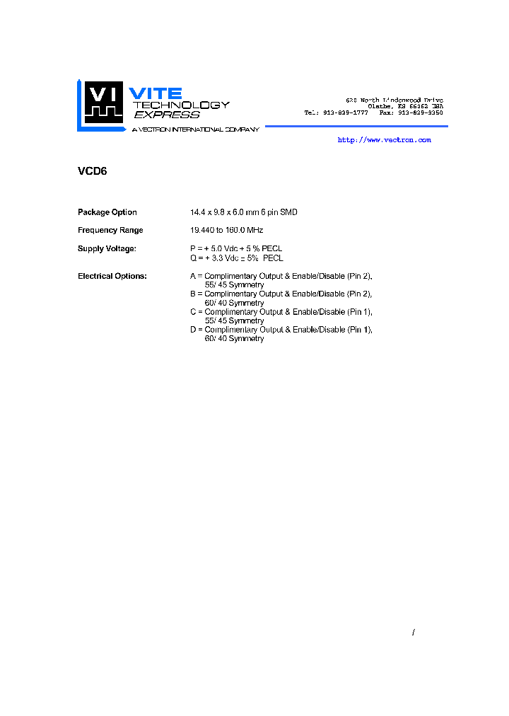 VCD6_1334213.PDF Datasheet