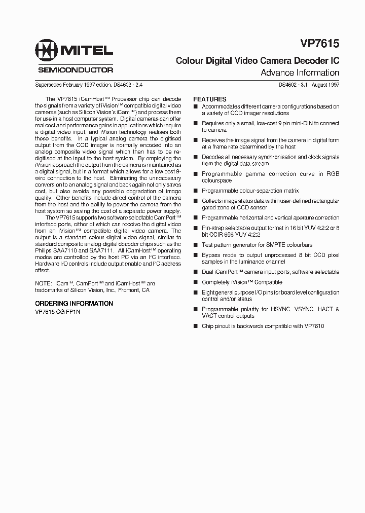 VP7615CGFP1N_1106667.PDF Datasheet