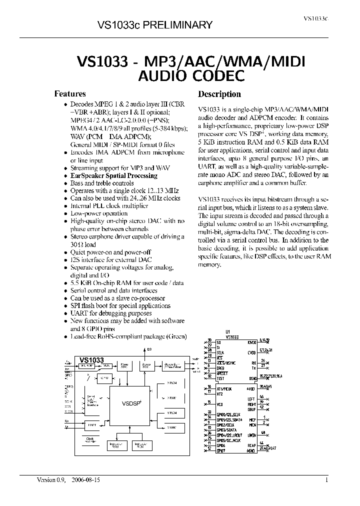 VS1033C_1334990.PDF Datasheet
