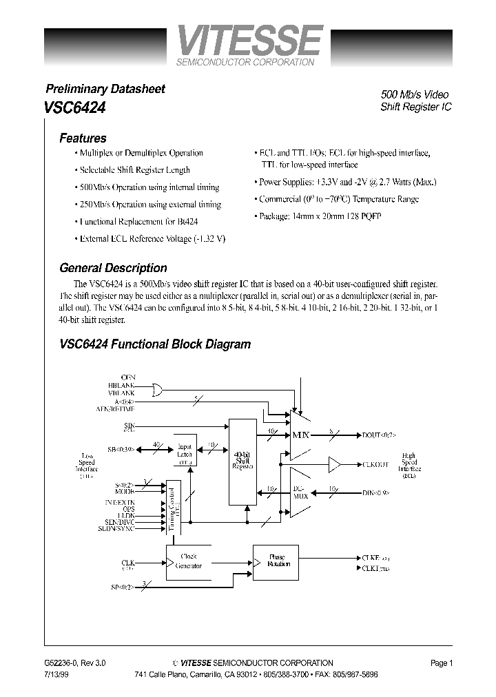 VSC6424_1335036.PDF Datasheet