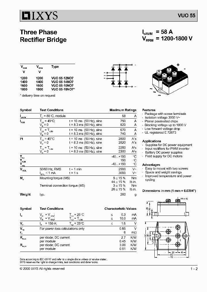 VUO55_1183494.PDF Datasheet
