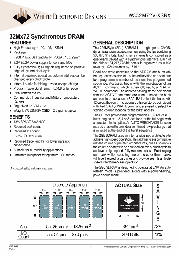 W332M72V-125SBC_1086538.PDF Datasheet
