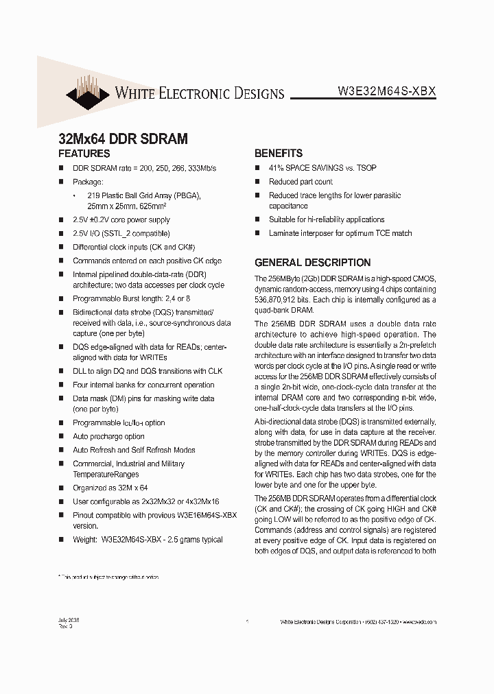 W3E32M64S-200BC_1081232.PDF Datasheet