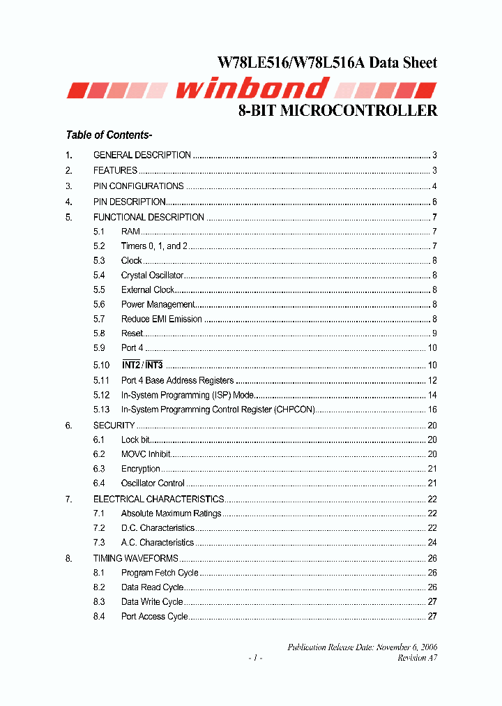 W78L516A24FL_1069334.PDF Datasheet
