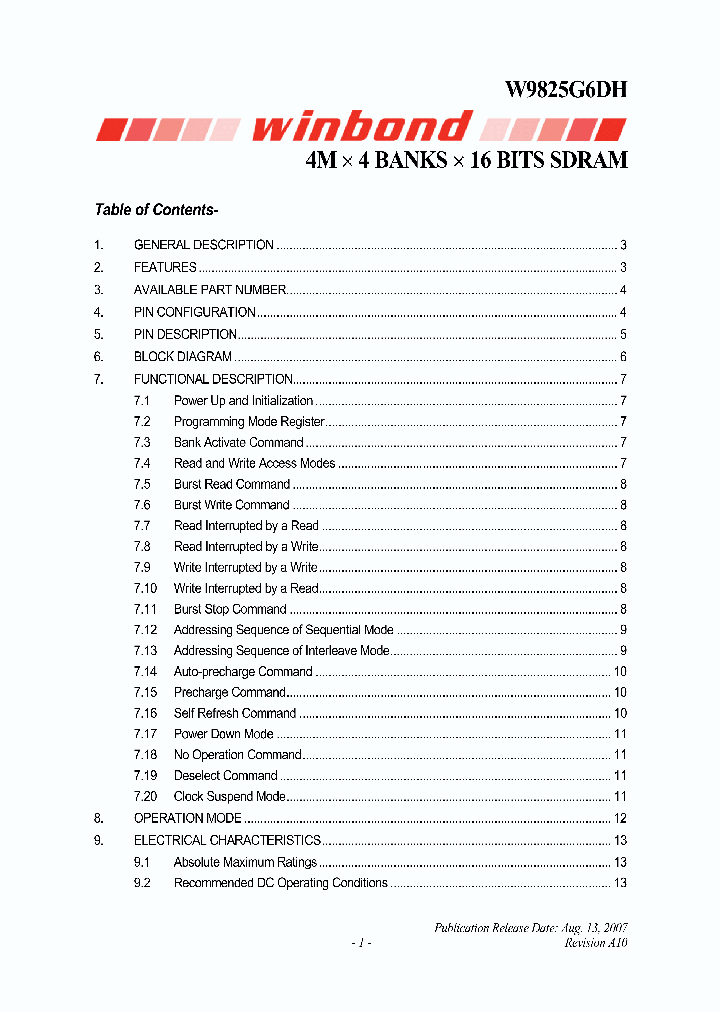 W9825G6DH_1119946.PDF Datasheet