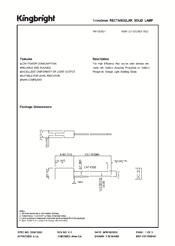 WP1053IDT_1336407.PDF Datasheet
