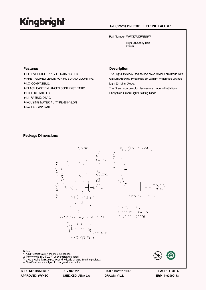 WP130WCP2EGW_1336430.PDF Datasheet