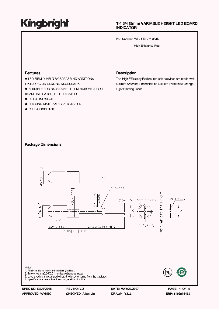 WP7113BR508ID_1336643.PDF Datasheet