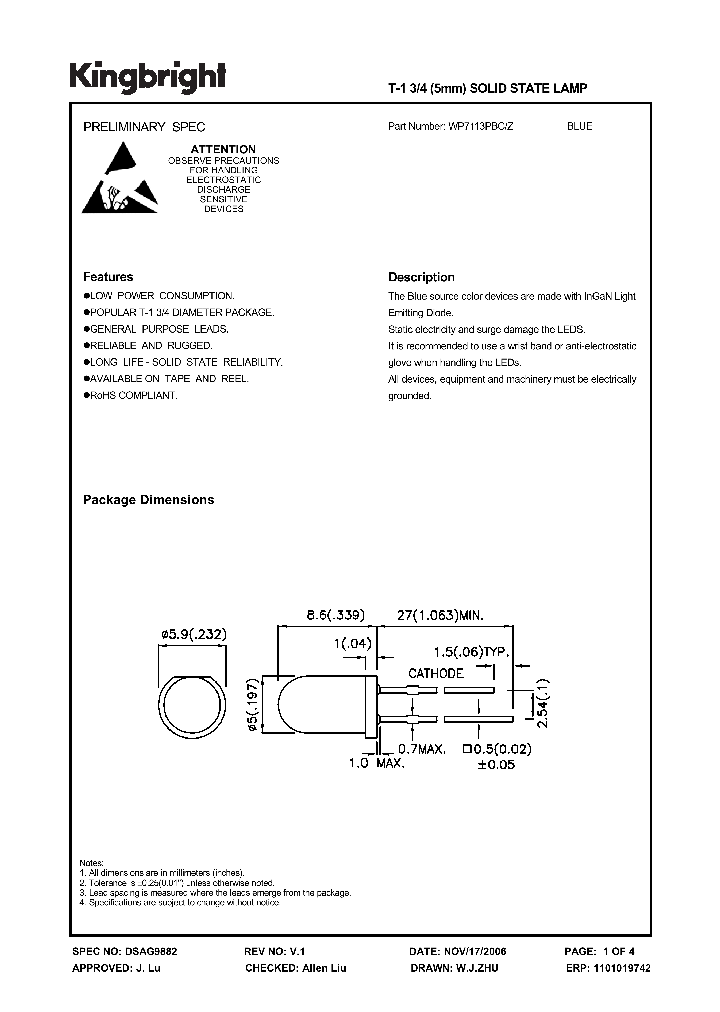 WP7113PBCZ_1336672.PDF Datasheet
