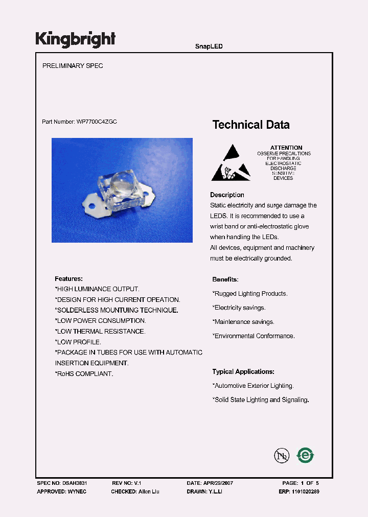 WP7700C4ZGC_1336731.PDF Datasheet