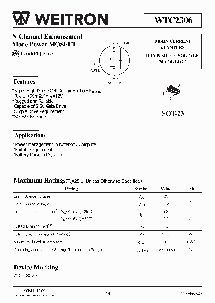 WTC2306_1088249.PDF Datasheet