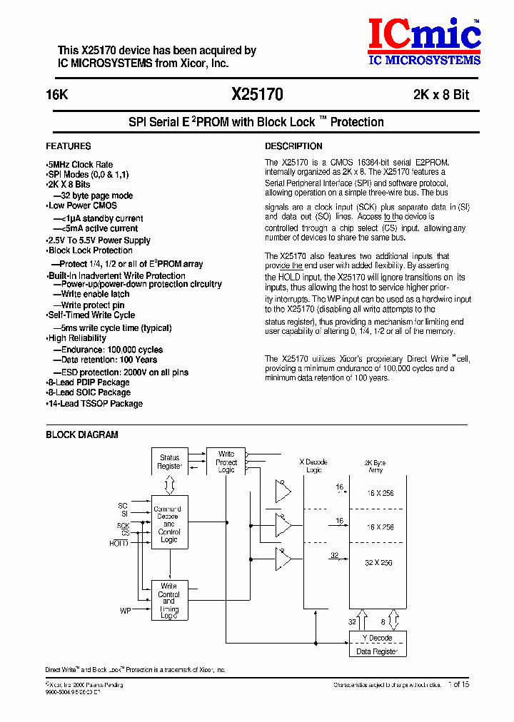 X25170_1120371.PDF Datasheet