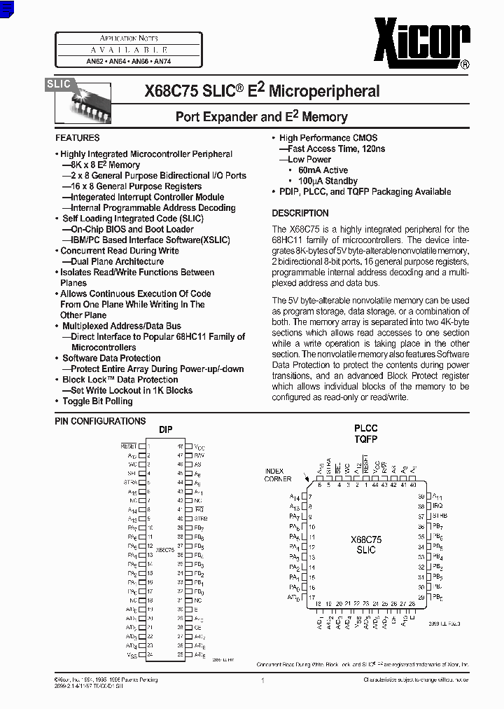 X68C75PM_1337264.PDF Datasheet