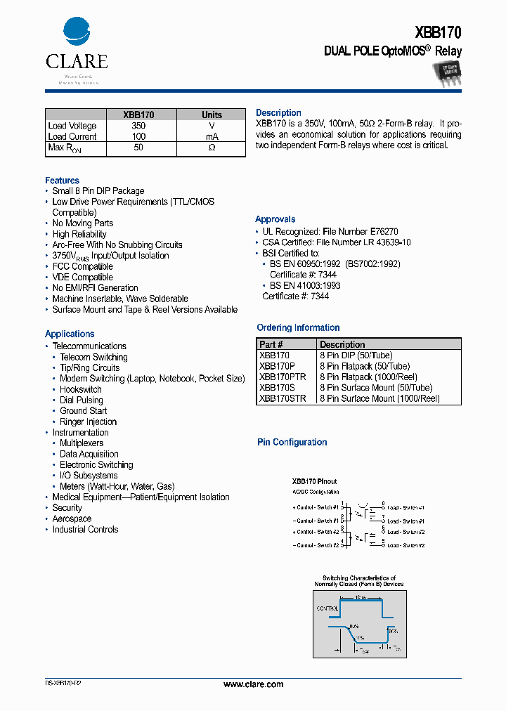 XBB170STR_1337516.PDF Datasheet