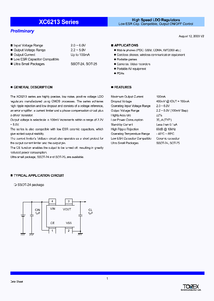 XC6213_1337624.PDF Datasheet