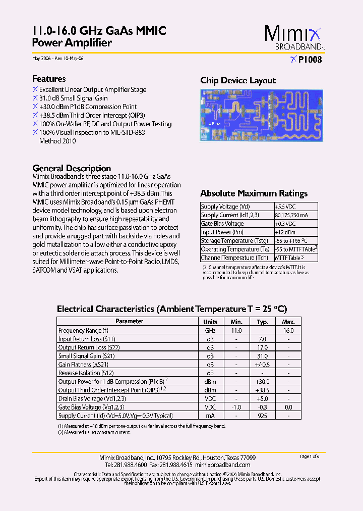 XP1008_1337996.PDF Datasheet