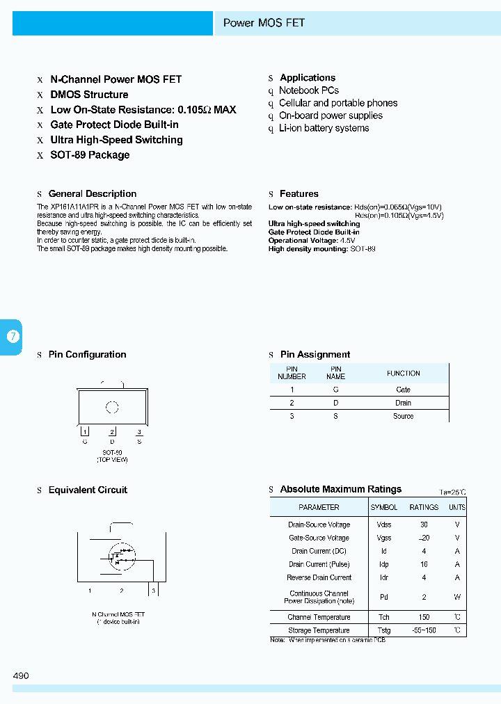 XP161A11A1PR_1338065.PDF Datasheet
