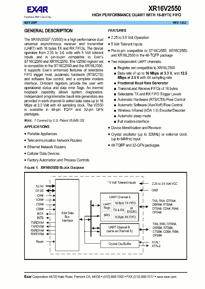 XR16V255007_1338191.PDF Datasheet