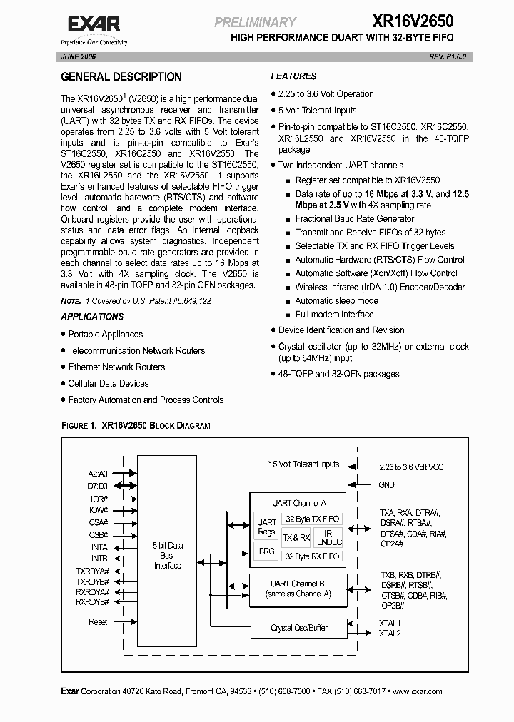 XR16V2650IL32_1177832.PDF Datasheet