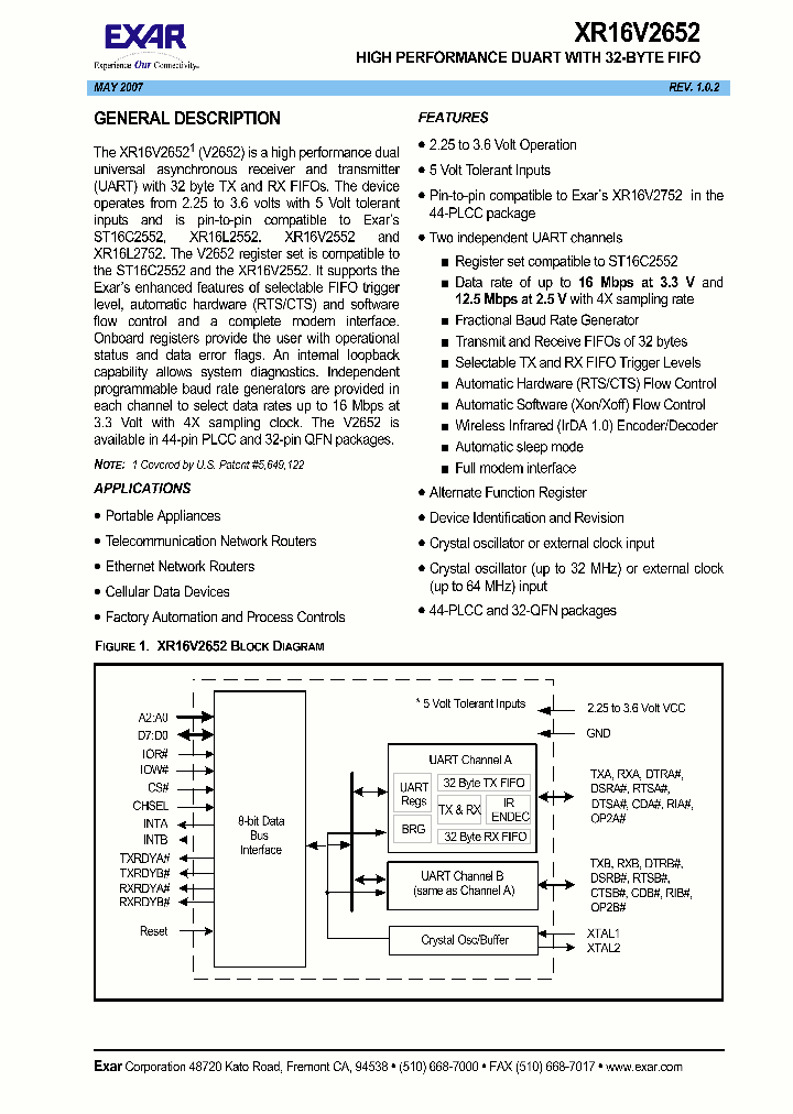 XR16V265207_1338201.PDF Datasheet