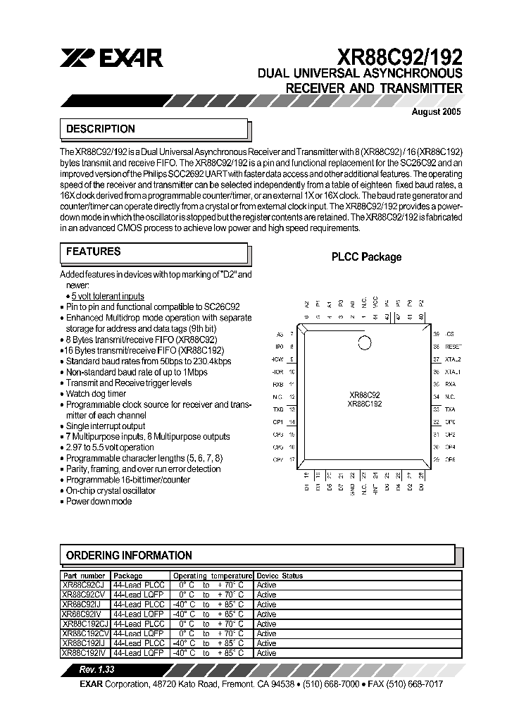 XR88C9205_1338272.PDF Datasheet