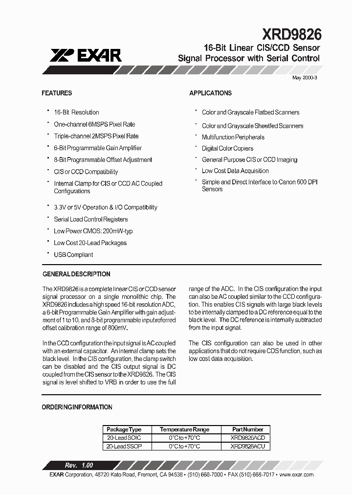 XRD9826ACU_1338301.PDF Datasheet