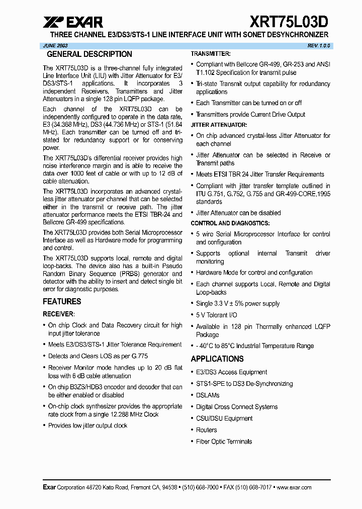 XRT75L03D_1177739.PDF Datasheet